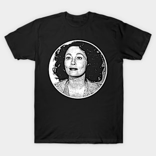 Joan Crawford - Mommie Dearest // Lines Drawing Artwork T-Shirt